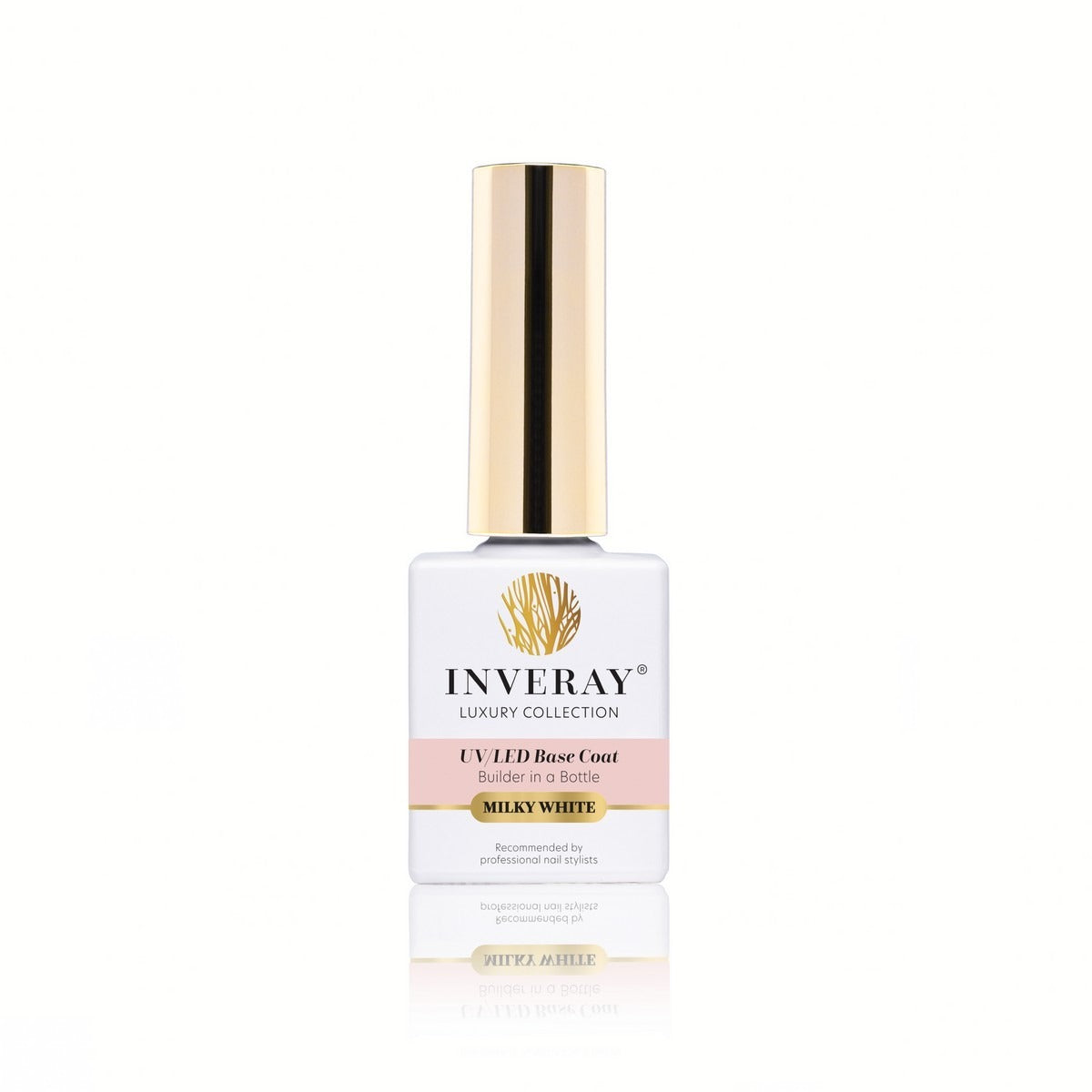 INVERAY Base Coat Builder in a Bottle MILKY WHITE – Base Vernis Semi-Permanent 10 ml