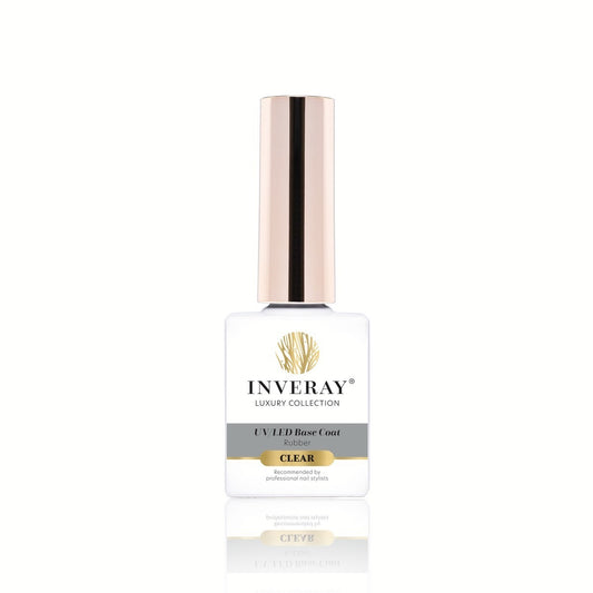 INVERAY Base Rubber Clear transparente – Base Vernis Semi-Permanent 10 ml