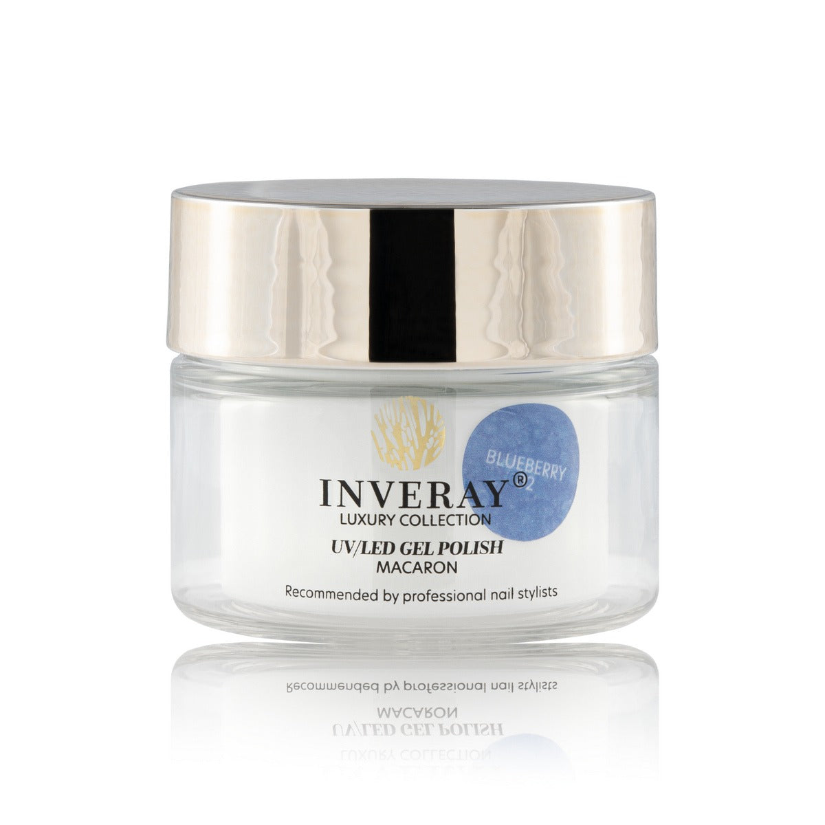 Vernis Semi-Permanent INVERAY UV/LED Gel Nail Polish MACARON 002 BLUEBERRY – HEMA Free 10 ml