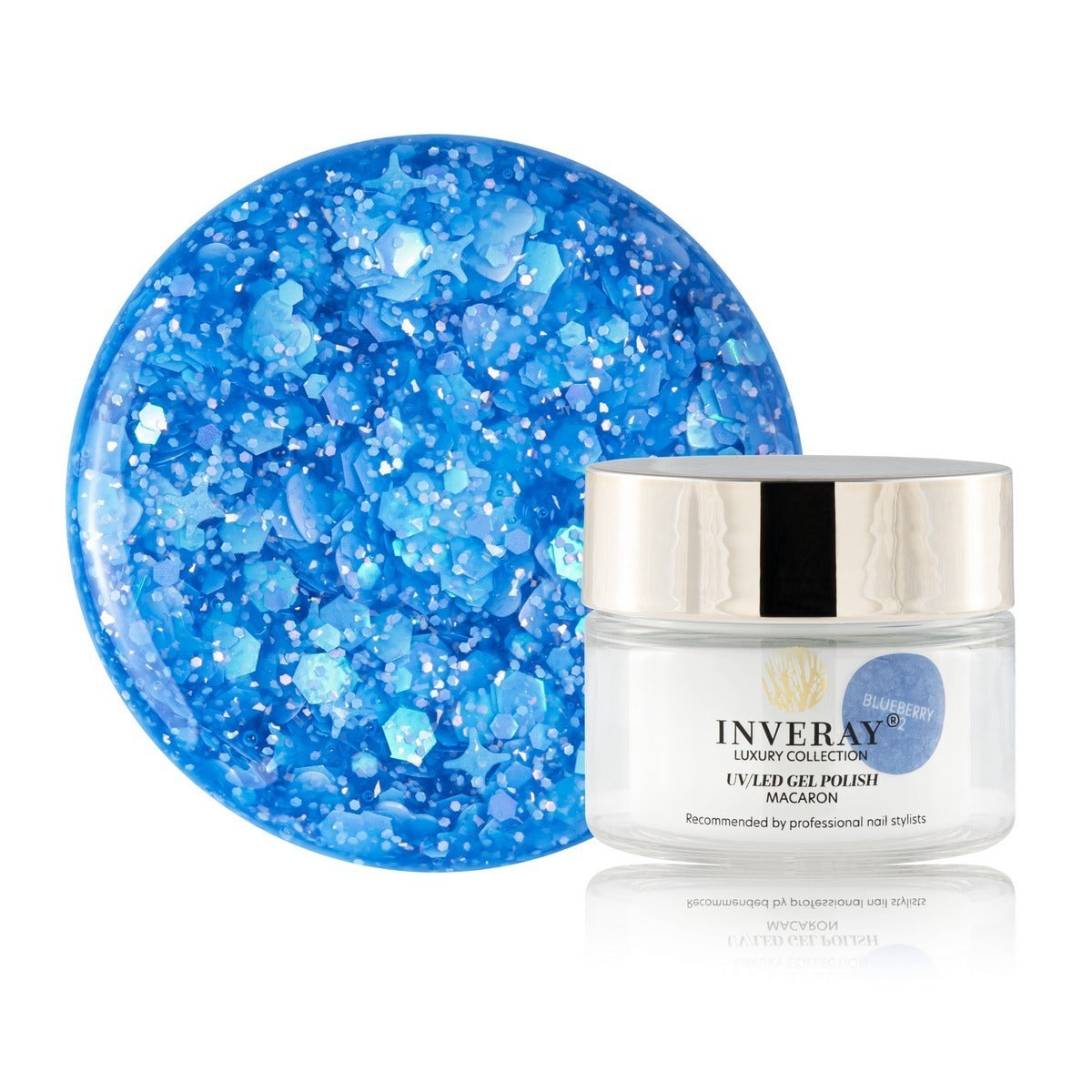 Vernis Semi-Permanent INVERAY UV/LED Gel Nail Polish MACARON 002 BLUEBERRY – HEMA Free 10 ml