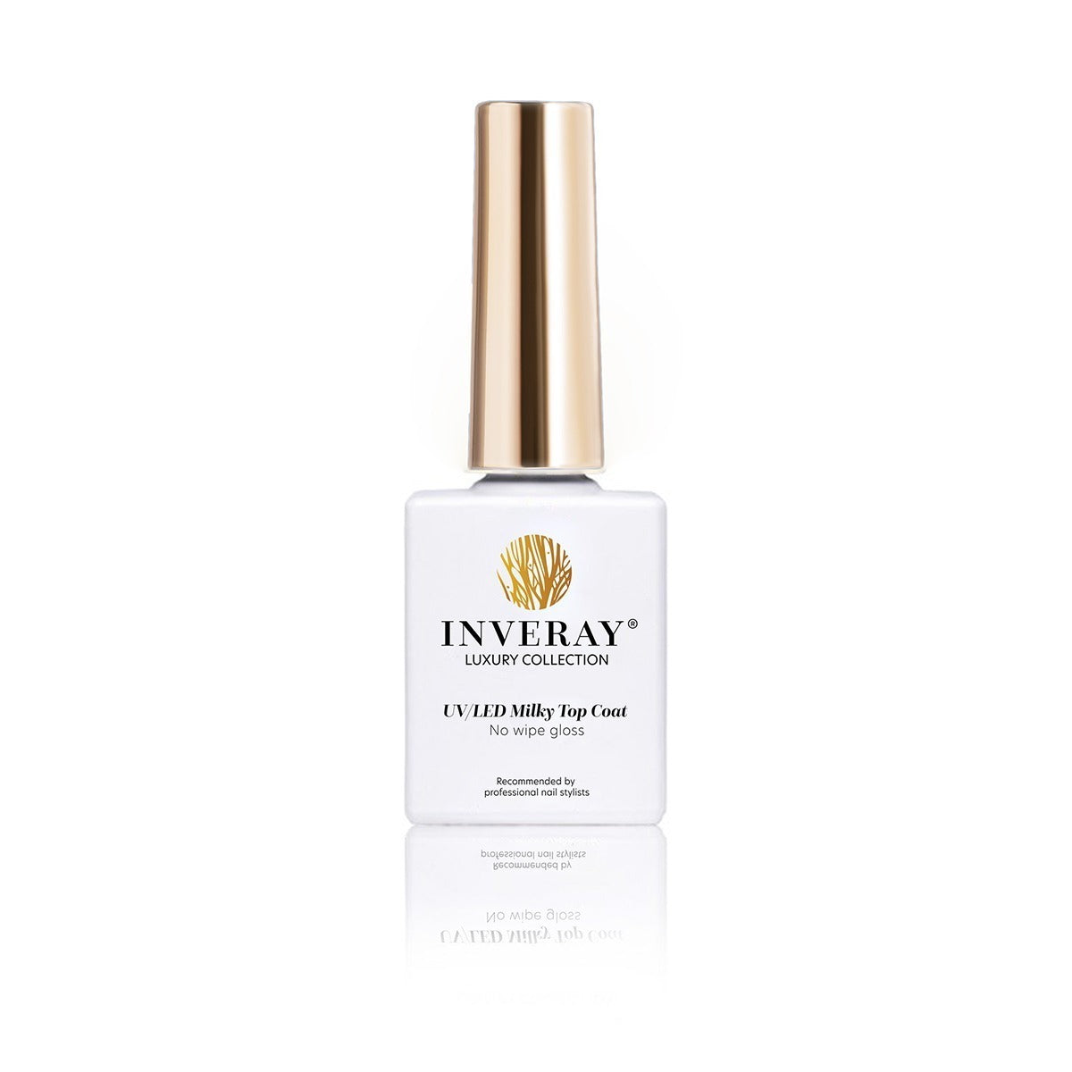 INVERAY Milky White Top Coat No Wipe – Base Vernis Semi-Permanent 10 ml