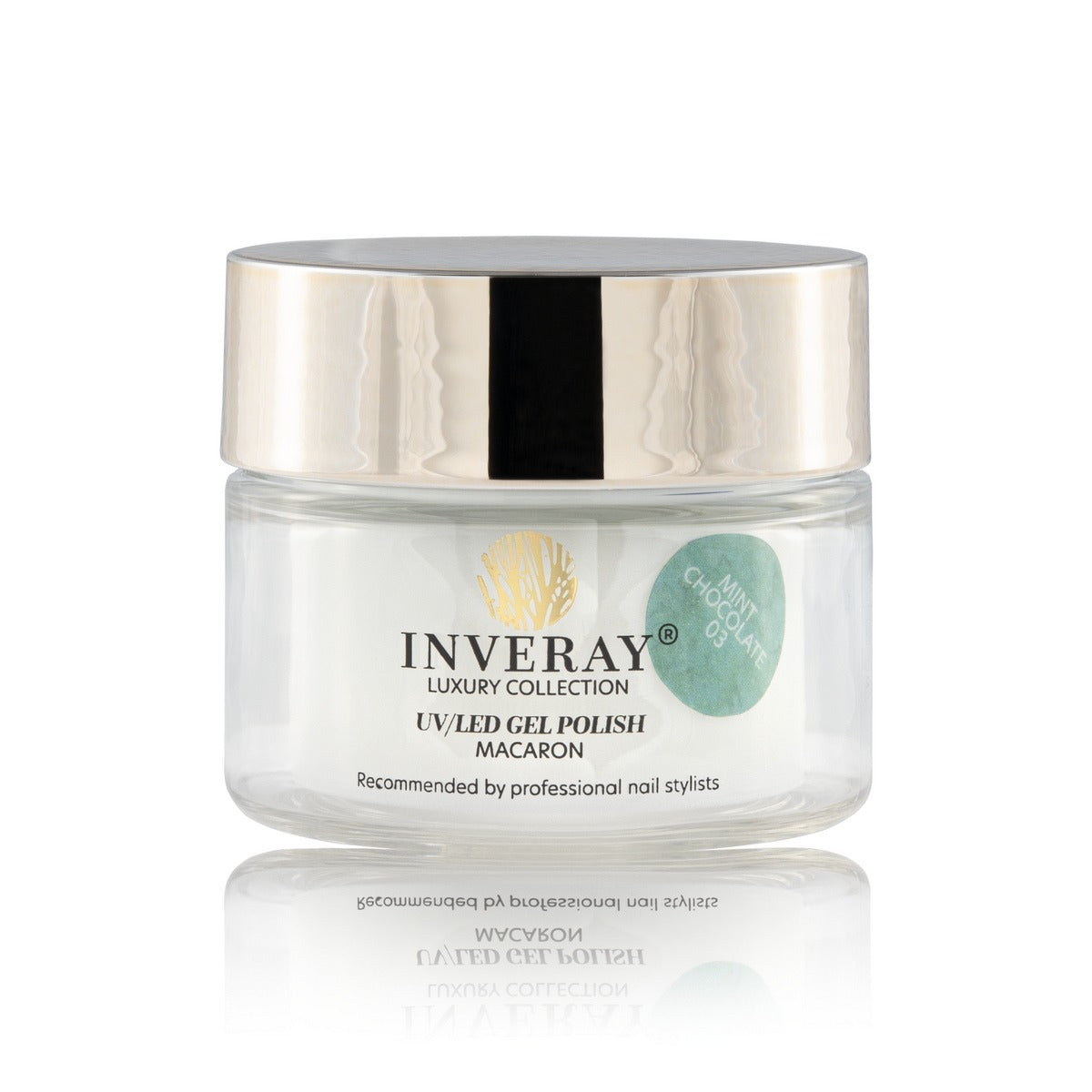 Vernis Semi-Permanent INVERAY UV/LED Gel Nail Polish MACARON 003 MINT CHOCOLATE – HEMA Free 10 ml