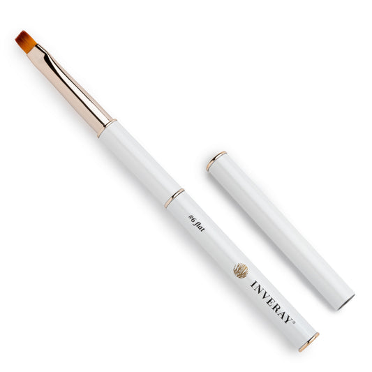 INVERAY Pinceau N°6 Plat Gel Brush Luxury Collection – Pinceau Professionnel Ongles
