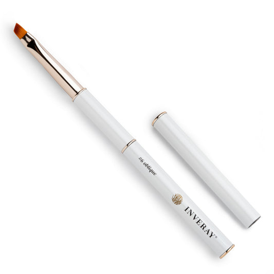 INVERAY Pinceau N°6 Oblique Gel Brush Luxury Collection – Pinceau Professionnel Ongles