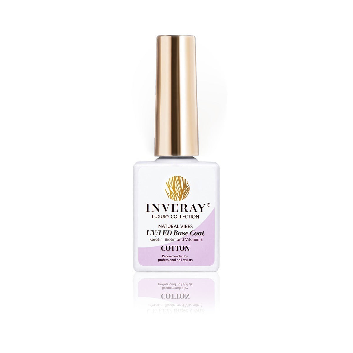 INVERAY Base Coat Natural Vibes COTTON – Base Vernis Semi-Permanent 10 ml